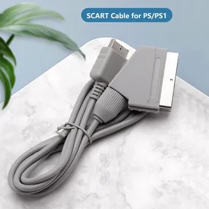 Hochwertiges Graues 1,8m AV-Scart-Kabel für PS für PlayStation One Audio-Video-Scart-Kabel für PS1 Spielekabel - Product Image 1