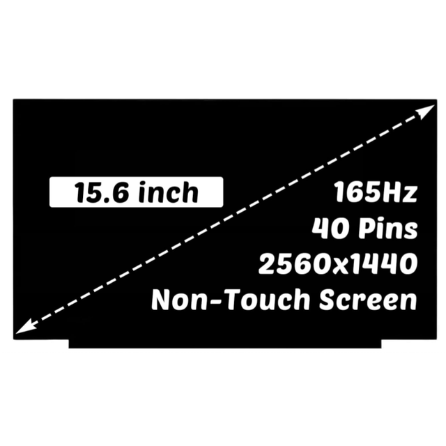 LED LCD Screen for Lenovo Legion 5 15ARH7 15IAH7H 15ARP8 2560x1440 15.6" 40 Pins 165HZ Laptop Digitizer Display Panel Non-Touch