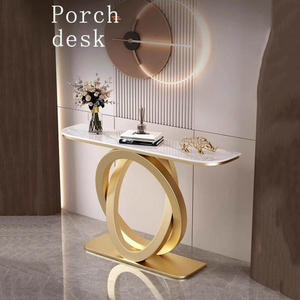 Consolle Moderna Multifunzionale di Lusso Leggero Italiana con Piano in Ardesia e Garanzia di 5 Anni per Ingresso Villa, Hotel, Corridoio - Product Image 2