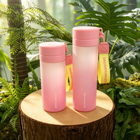 Bouteille d'eau YEKEA en Tritan dégradé sablé 600ml/760ml sans BPA, étanche, écologique, résistante à l'ébullition, pour la gym, l'extérieur, adultes