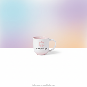 <span class=keywords><strong>Taza</strong></span> de Café de Cerámica Personalizada con Estampado de Mamá <span class=keywords><strong>e</strong></span> <span class=keywords><strong>Hija</strong></span>, con Asa, Interior con Diseño de Lunares Rosas, <span class=keywords><strong>Taza</strong></span> de Gres para Regalos - Product Image 3