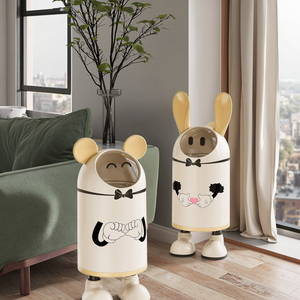 10L Hộ Gia Đình Nhựa Đứng Lật <span class=keywords><strong>Top</strong></span> Thùng Rác Có Thể Nhà Bếp Phim Hoạt Hình Chất Thải <span class=keywords><strong>Bin</strong></span> Với Chân Cho Ngoài Trời & Home Tái Chế Sử Dụng - Product Image 3