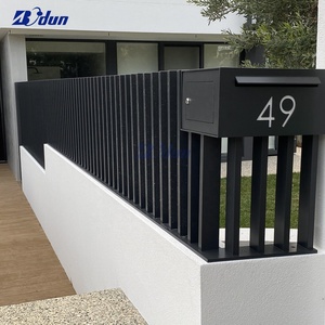 Clôture de sécurité <span class=keywords><strong>verticale</strong></span> Bodun en aluminium de haute qualité pour jardin, avec lames décoratives et poteaux, idéale pour <span class=keywords><strong>portail</strong></span>. - Product Image 3