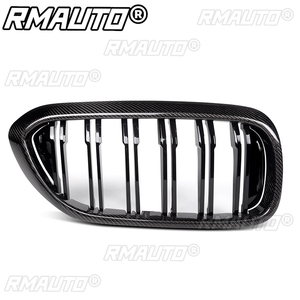 Grille de remplacement de calandre avant en fibre de carbone véritable pour BMW Série 5 G30 G31 Berline F90 M5 2017-2019 Pré-LCI - Product Image 4