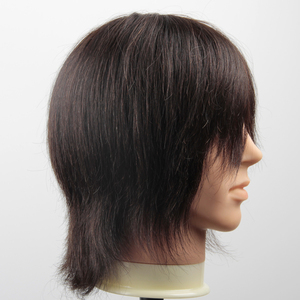 Cabeza <span class=keywords><strong>de</strong></span> Maniquí Masculino <span class=keywords><strong>de</strong></span> 8 Pulgadas, 100% Cabello Humano, Cabello Liso, para Prácticas <span class=keywords><strong>de</strong></span> Peluquería, Entrenamiento <span class=keywords><strong>de</strong></span> Salón, <span class=keywords><strong>Muñeca</strong></span> <span class=keywords><strong>de</strong></span> Cosmetología - Product Image 2