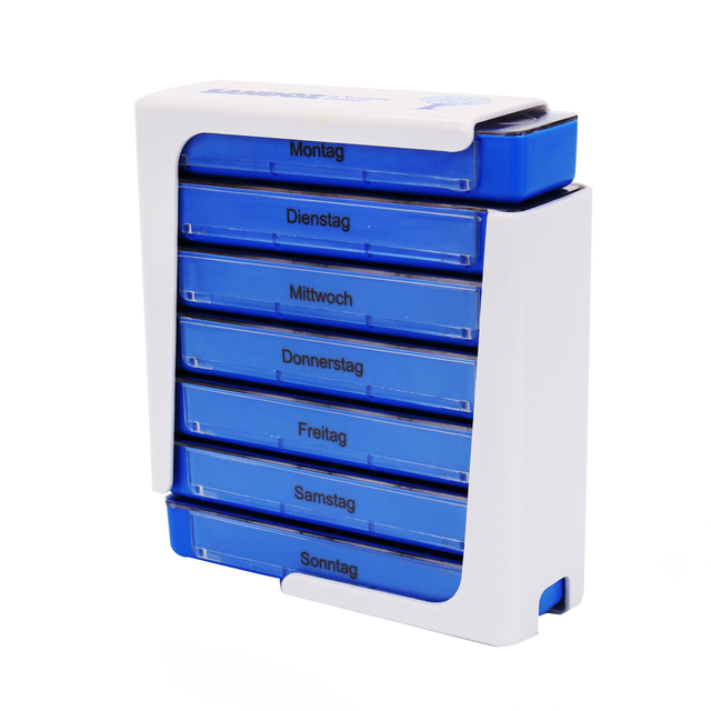 Weekly 7 Days Travel Pill Box 28 Compartments PP ABS Plastic Convenient Medicine Storage Dispenser Home Travel