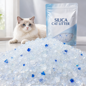 OEM Factory Silica Gel Crystal <b>Cat</b> <b>Litter</b> Blue Crystal <b>Cat</b> Sand High Absorption Odor Control Wholesale - Product Image 1