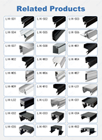 Décoration murale PVC Stretch Tissu Plafond Mur LED Bande Profilé Lumineux pour Plafond Stretch Plafond Aluminium Profilé H Cadres