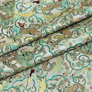 Nouvelle mode chine dragon motif imitation chanson brocart jacquard fil teint tissu pour vêtements - Product Image 6