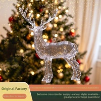 26 décorations de scène de Noël, ornements festifs, pendentifs en forme d'élans, accessoires photo, toile de fond pour porte, création d'ambiance de vacances, en plastique