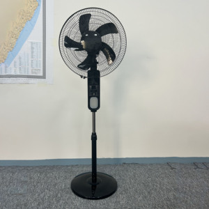 Trung quốc sản xuất năng lượng mặt trời DC 12V 6 tốc độ lắc đầu chu kỳ điện có thể điều chỉnh đứng năng lượng mặt trời Quạt sàn - Product Image 5