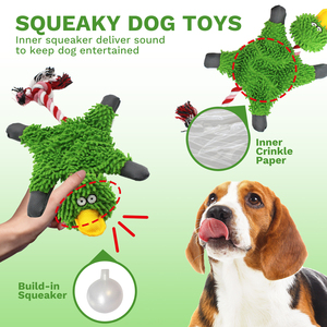 CE/BSCI interaktif melengking lembut kain mewah tali katun kertas kerut tali hewan peliharaan untuk anjing kecil dan sedang - Product Image 3