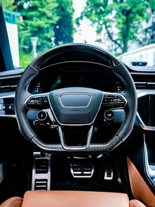 Accessoires de voiture personnalisés Volant pour <span class=keywords><strong>Audi</strong></span> A6 A7 A8 S6 S7 S8 C8 2018 2019 2020 2021 2022 <span class=keywords><strong>2023</strong></span> - Product Image 4
