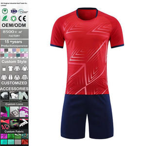 Camiseta de Fútbol de Manga Corta Transpirable de Secado Rápido a Bajo Precio, Uniforme de Fútbol con Logotipo Impreso para Hombre, Nombre del Equipo Personalizado de Verano - Product Image 2
