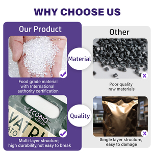 Tùy chỉnh in Nhựa thực phẩm khô đồ ăn nhẹ doypack dây kéo đứng lên túi với cửa sổ hạt điều hỗn hợp bao bì túi - Product Image 3