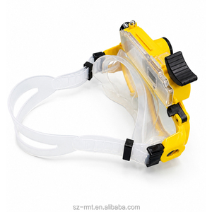 <span class=keywords><strong>Masque</strong></span> de plongée professionnel avec support pour caméra d'<span class=keywords><strong>action</strong></span>, verre trempé anti-fuite, lunettes de plongée pour sports sous-marins - Product Image 1