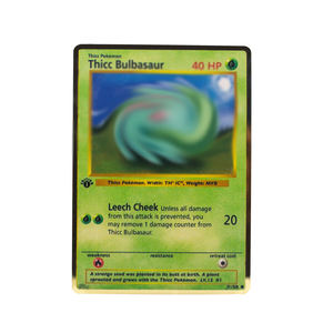 Échantillon gratuit de carte de jeu personnalisée avec logo, carte de jeu en métal, dessin animé mignon, carte de jeu en métal doré - Product Image 4