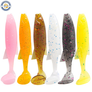 Señuelo blando Yajie T-Tail de 65 mm, imitación de pez para pesca de salmón en el fondo. - Product Image 2