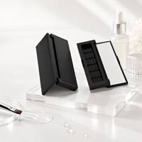 Boîtier de palette de fards à paupières de haute qualité, emballage vide pour fard à joues avec miroir, conteneur rectangulaire pour fards à paupières, personnalisable OEM/ODM