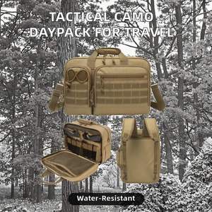 Sac à dos tactique camouflage en gros avec fermeture éclair, étanche, système Molle, souple, 20-36L, en tissu Oxford pour moto et camping - Product Image 2