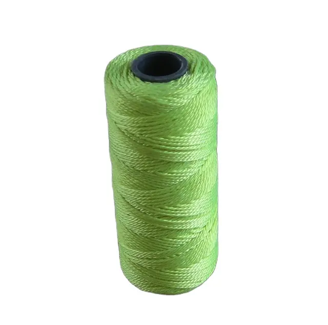 18 # Green Twisted Nylon Mason Twine Rollo de 300 pies Cuerda de embalaje Premium