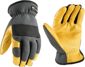 Gants d'hiver unisexes pour moto et activités de plein air, en polyester respirant, demi-doigts, avec protection rigide des articulations - Product Image 2