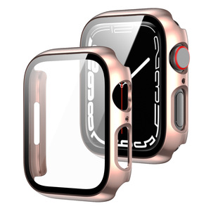 PC résistant aux rayures avec étui en film de verre trempé étui de <span class=keywords><strong>protection</strong></span> pour montre intelligente <span class=keywords><strong>Apple</strong></span> <span class=keywords><strong>Watch</strong></span> Series 10 9 8 7 6 <span class=keywords><strong>SE</strong></span> 5 - Product Image 5