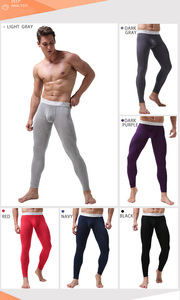 Ropa Interior Térmica para Hombre, Calzoncillos Largos con Cinturón, 2 en 1 con Seda, Mantiene el Calor, Tejido Térmico, Hilo Teñido, Estándar 190GSM - Product Image 5