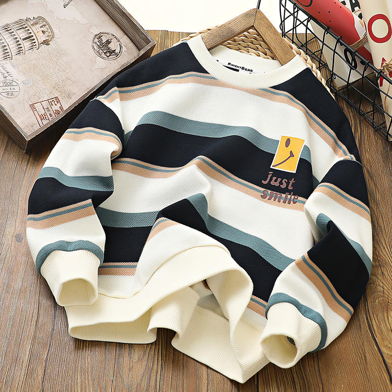 Blue and white striped