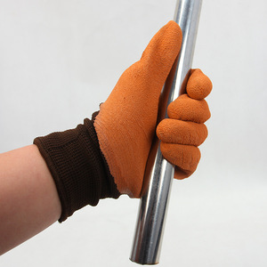 Gants de travail Lu Zheng en matériau PU, texture intégrale, antidérapants, résistants à l'usure, pour la construction, la logistique, le transport express - Product Image 2