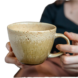 Tasse en céramique de grand diamètre de style japonais vintage avec des cadeaux d'exportation transfrontalière de personnalité unique - Product Image 6