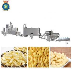 Hoàn toàn tự động thương mại Ngô Puff Cheese Balls Snack chế biến làm dòng điện Puffs Chip Máy sản xuất - Product Image 2