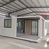 Cabaña Móvil de Acero Ligero para Exteriores, Ecológica, Impermeable, Diseño Mediterráneo, Apple Cabin de 20 pies, Ventanas de Doble Vidrio, Garantía de 3 Años