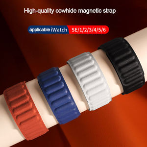 <span class=keywords><strong>Correa</strong></span> de reloj ajustable de cuero con enlace magnético <span class=keywords><strong>para</strong></span> <span class=keywords><strong>Apple</strong></span> <span class=keywords><strong>Watch</strong></span> <span class=keywords><strong>Ultra</strong></span> de 49 mm, banda <span class=keywords><strong>para</strong></span> iWatch SE Series 8 7 de 41 m - Product Image 2