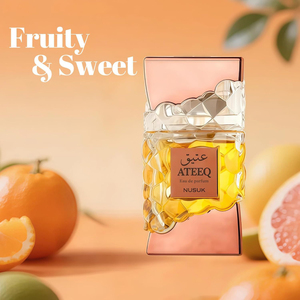 น้ำหอมแบรนด์ดัง Arab <span class=keywords><strong>NUSUK</strong></span> ATEEQ Extrait De <span class=keywords><strong>Parfum</strong></span> 100 มล. ขวดหรูหราทรงรังผึ้ง กลิ่นหอมแบบอาหรับตะวันออก น้ำหอมสำหรับทุกเพศ - Product Image 4