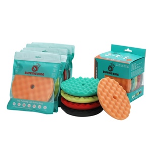 Spugna Lucidante Buffing King XBBL2594 ad Alta Efficienza per Rimuovere Segni Solari, Design a Nido d'Ape, 5 e 6 Pollici - Product Image 2