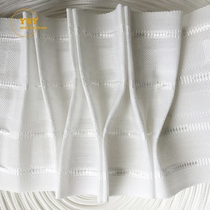 Nastro <span class=keywords><strong>per</strong></span> Tende Decorativo in Poliestere Spesso con 4 Fili, 10cm, <span class=keywords><strong>per</strong></span> Piccoli Ganci - Product Image 5