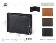 กระเป๋าสตางค์หนังแท้สำหรับผู้ชาย Jd ขนาด 7 นิ้ว แบบพับได้ สไตล์มินิมอล เหมาะสำหรับเป็นของขวัญ - Product Image 1