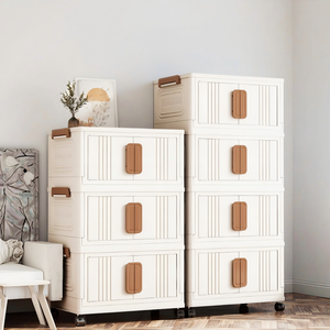 Nhiều Lớp Di Chuyển Nhựa Lưu Trữ Tủ Hình Chữ Nhật Dày Chống Bụi Gấp Ngăn Kéo Cho Nhà Văn Phòng Quần Áo Đồ Chơi Lưu Trữ Hộp - Product Image 2