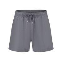 Superieure kwaliteit 100% polyester wijnrode strandshorts waterdicht effen patroon zomerse bikini strandkleding