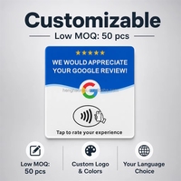 Support NFC programmable personnalisé avec QR code pour cartes-cadeaux Google Play, avis, réseaux sociaux, contrôle d'accès, carte de paiement en plastique