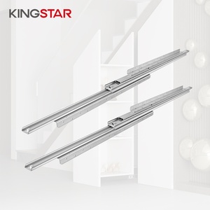 KINGSTAR Glissières de <span class=keywords><strong>tiroir</strong></span> à extension complète de 48mm à usage intensif Solution de rangement <span class=keywords><strong>sous</strong></span> rail de 100kg pour le rangement <span class=keywords><strong>sous</strong></span> l'<span class=keywords><strong>escalier</strong></span> - Product Image 1