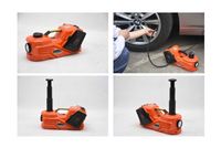 Nouvelle Offre 2023 : Kit d'outils d'urgence pour voiture 3-en-1 avec cric hydraulique électrique portable 12V, gonfleur et clé, capacité 1-10t, hauteur max. 360/450mm