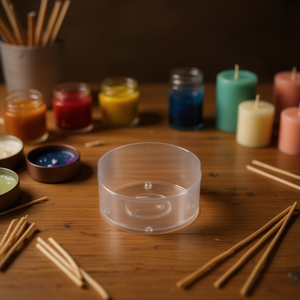 Stampo per Candele ILAN, Diametro 38mm, Altezza 16mm, Stampo in Plastica Trasparente per Candele Fai-da-Te, Set da 4 Pezzi - Product Image 3