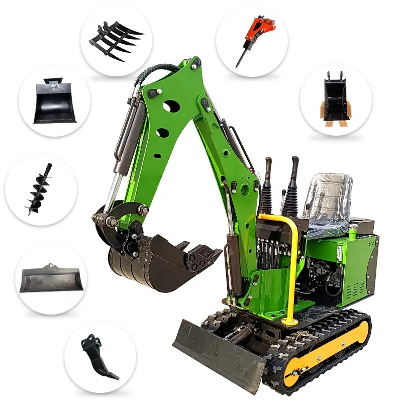 CE/EPA EURO 5 1t Mini Excavator 08 10 Minibagger Minipelle Tk10 TK08 Micro Digger 800 KG 1000 KG Mini Escavatoremicro Digger