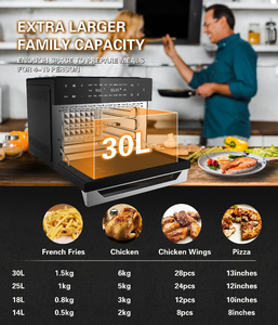 Friteuse à air numérique multifonctionnelle 32QT 1800W avec 18 programmes prédéfinis pour la maison, cuisson et friture à l'air, type AMZ, offre spéciale - Product Image 3