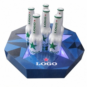 Espositore per Bottiglie LED Personalizzato con Logo, Bordo Doppio al Neon, Glorificatore per Bottiglie di Vino in Acrilico per Discoteche, Bar ed Eventi VIP - Product Image 6