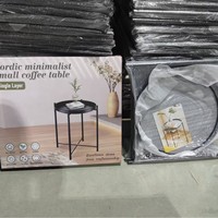 Table basse ronde en fer à deux niveaux, simple et minimaliste, pour salon et chambre à coucher, mobilier moderne
