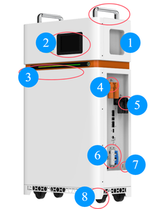 <b>48V</b> 200Ah Hybrid Grid Solar <b>Battery</b> Energy Storage System 10kWh Home Wall-Mounted EU Stock with BMS - Product Image 1