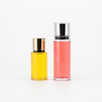 Flacon de parfum cylindrique droit en PET, 150 ml, 250 ml, col serti, transparent, pour vaporisateur de parfum, direct usine